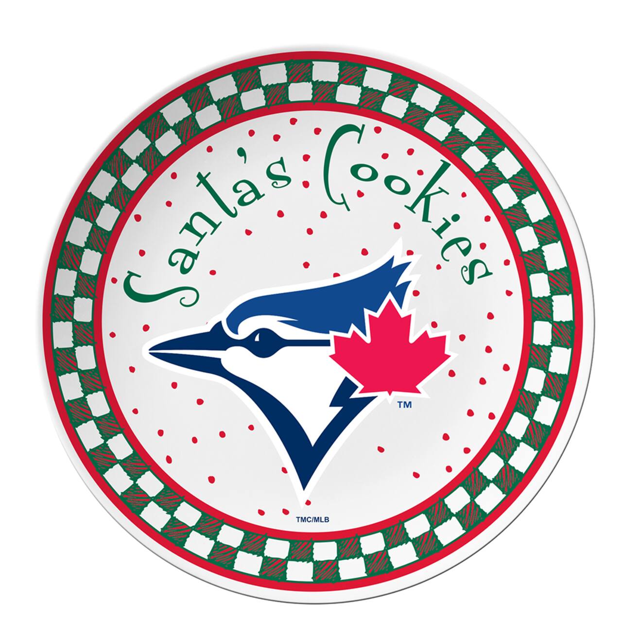 The Memory Company MLB 10" Ceramic Santa Cookie Plate